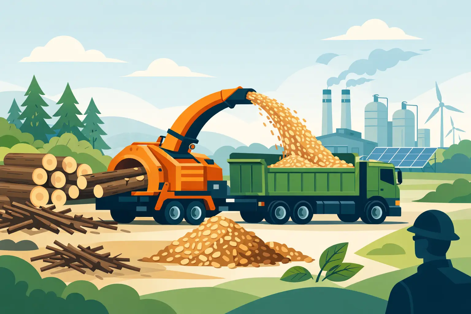 Choosing a Drum Chipper for Biomass