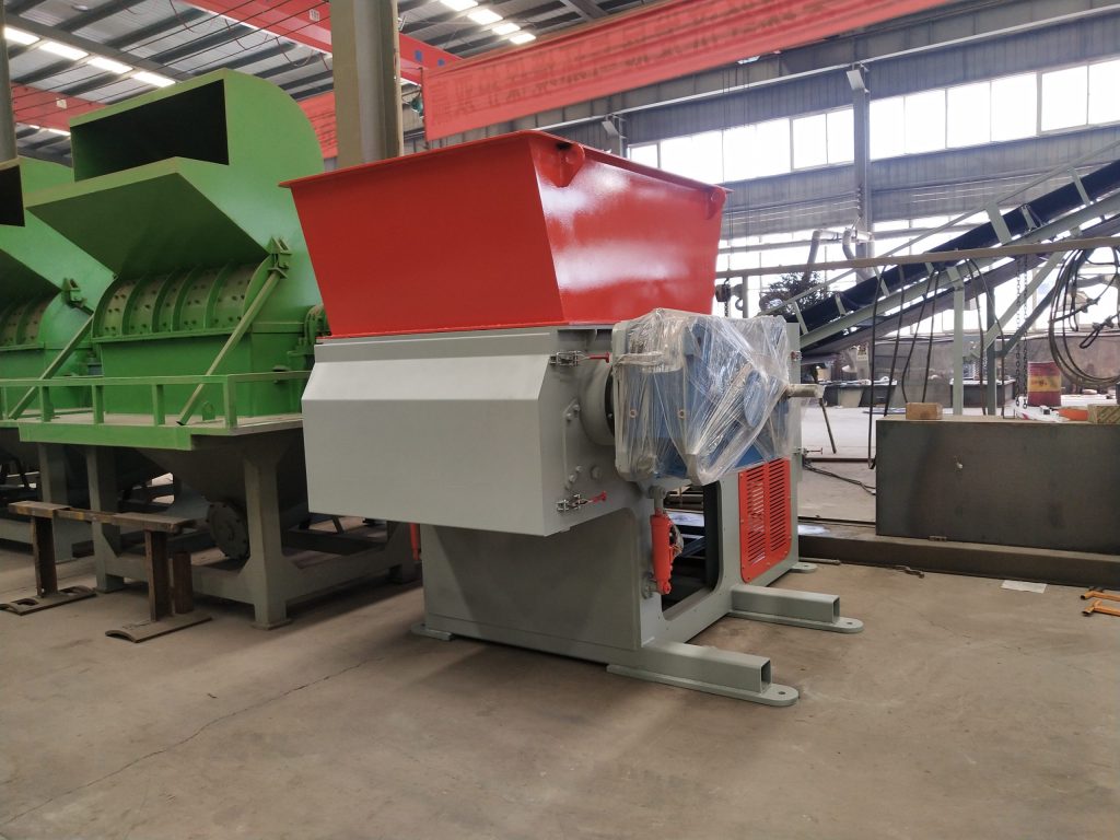 Industrial single shaft shredder machine for plastic film