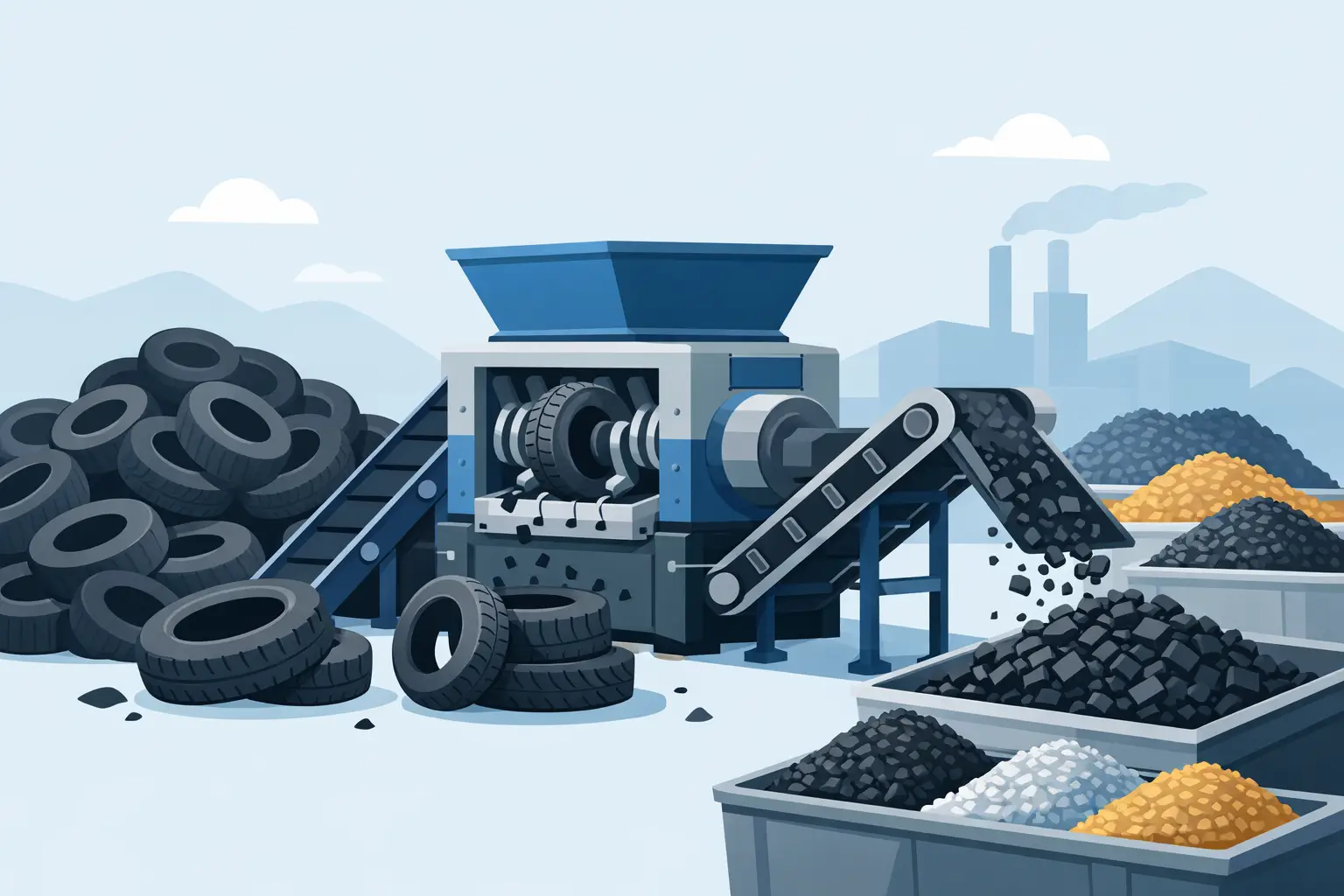 Best Tire Shredding Equipment for Output