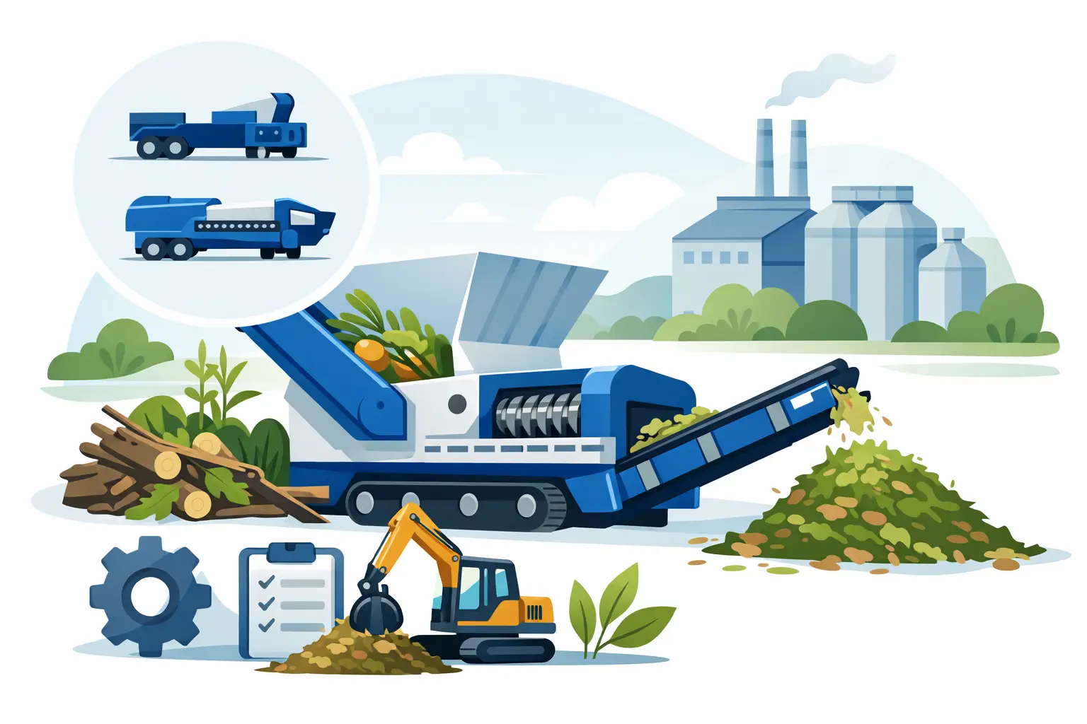 Biomass Shredder Machine Selection for Plants