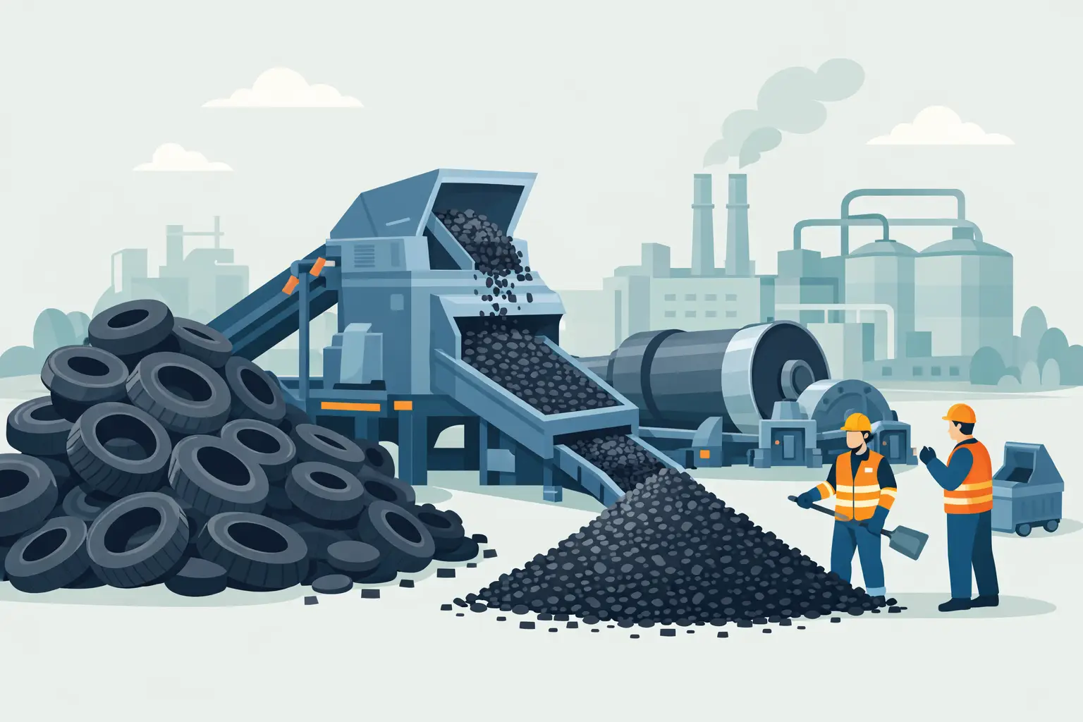 How to Make Rubber Mulch at Industrial Scale